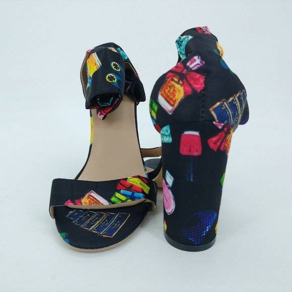 POATMBU Womens Cosmetics Side Tie Fabric Pumps Black EUR 37 US 6.5 New‎ - Picture 3 of 9